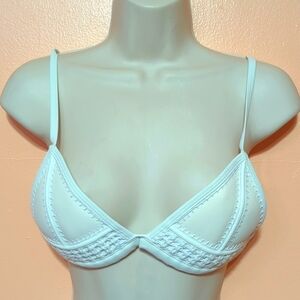 Triangl White Bikini Top M
